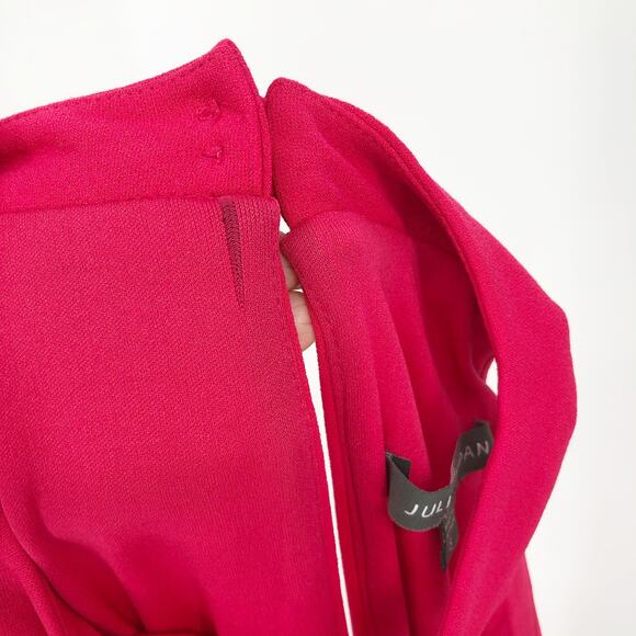 JULIA JORDAN Sheath Dress Size 8 Dragon Fruit Pink Halter Twist Sleeveless NWT - Picture 14 of 15